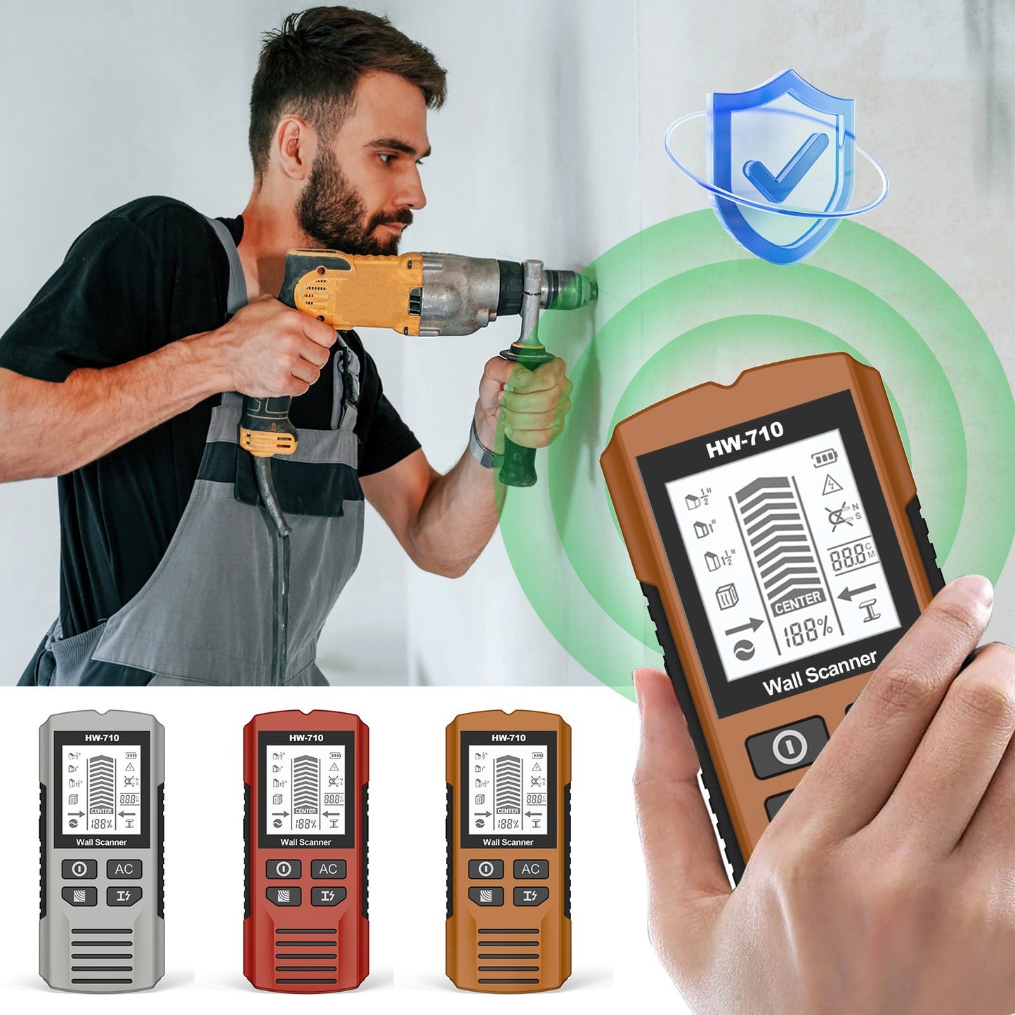 كاشف الأخشاب والمعادن والأسلاك الكهربائية